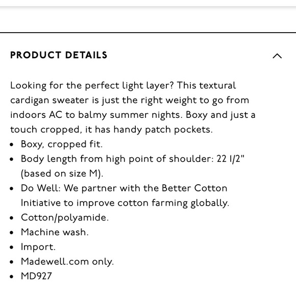 Madewell Seabrook Cardigan Sweater - Picture 7 of 7